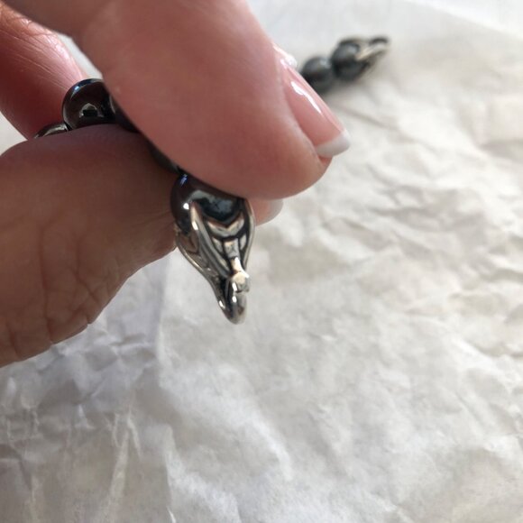 David Yurman Men's Spiritual Bead Bracelet w Hematite 8mm 8.25” - Picture 8 of 9